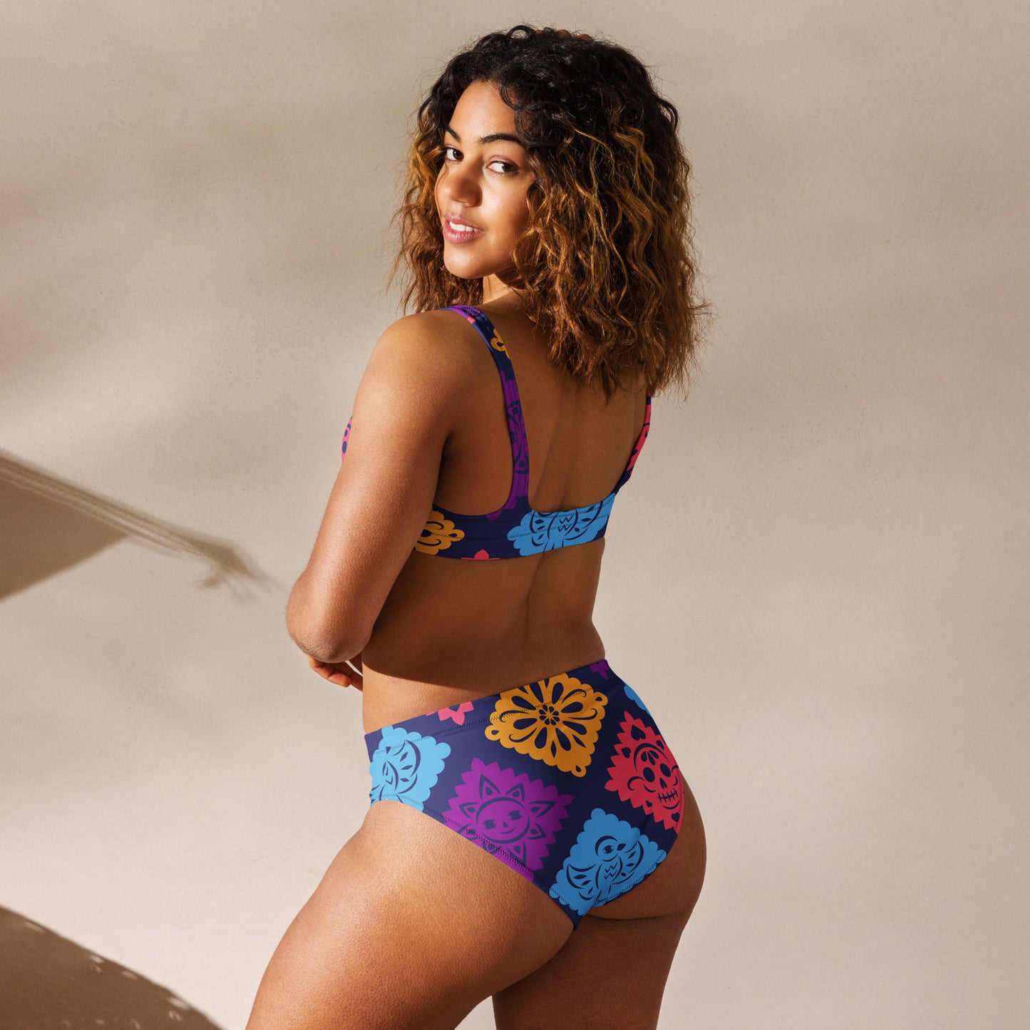 Bikini reciclado de cintura alta