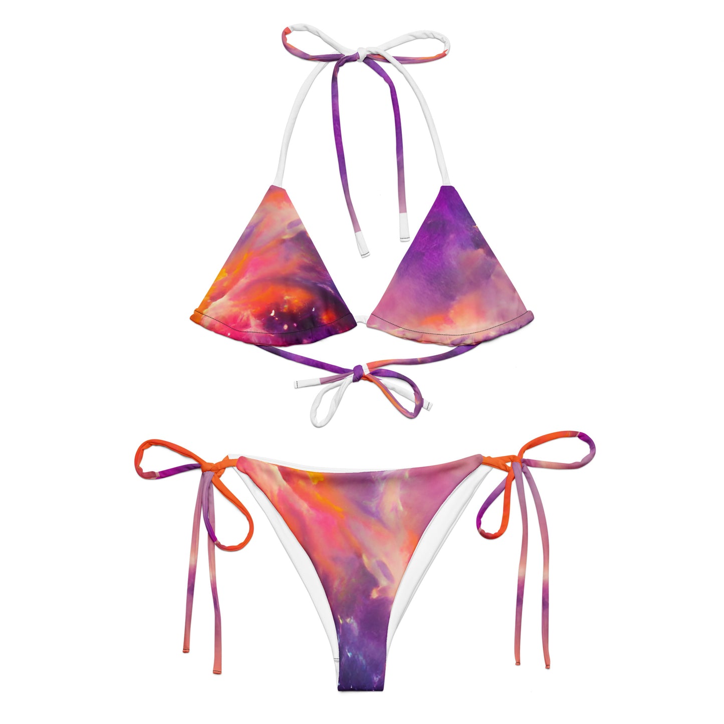 Bikini de hilo reciclado con estampado integral