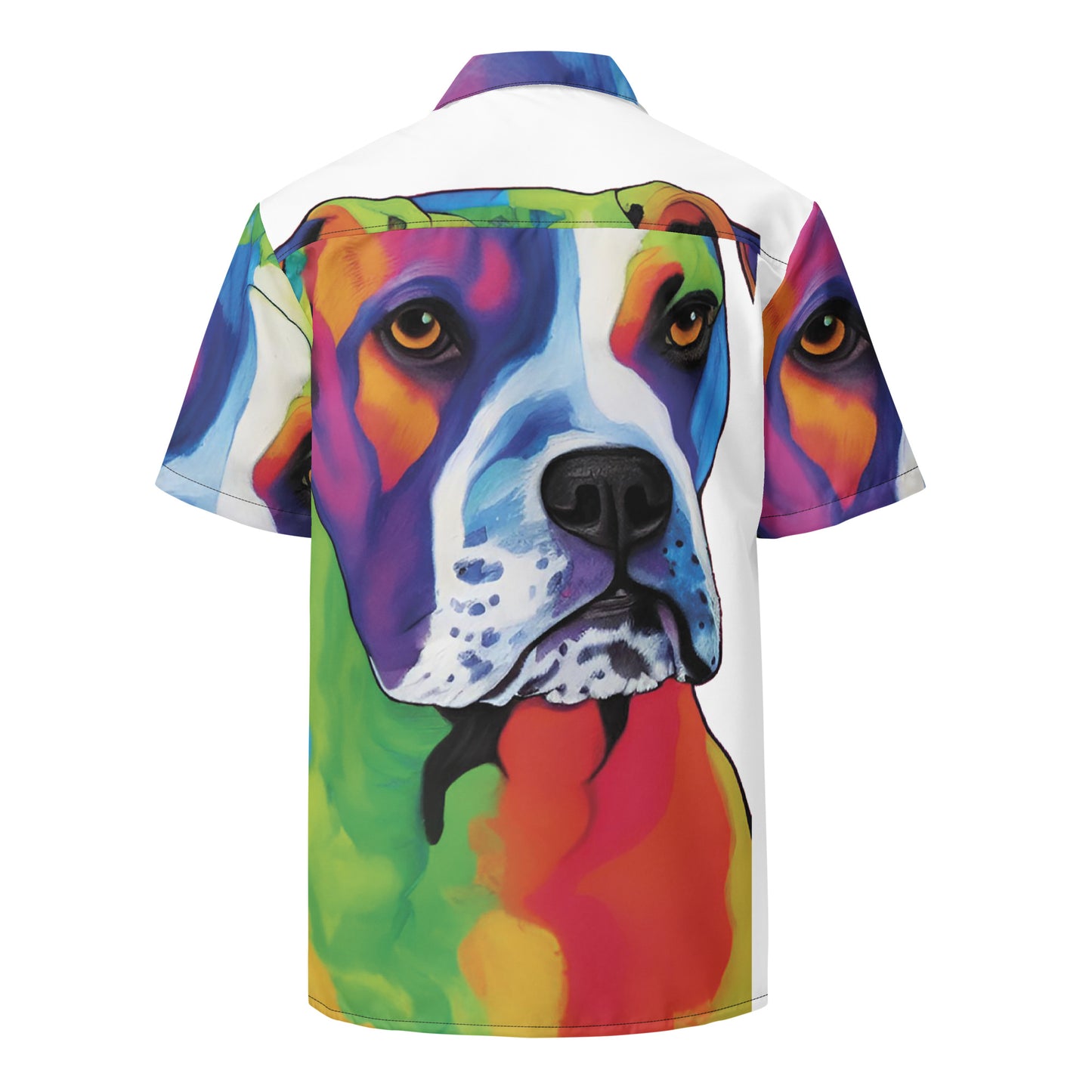 Pitbull Print Unisex button shirt
