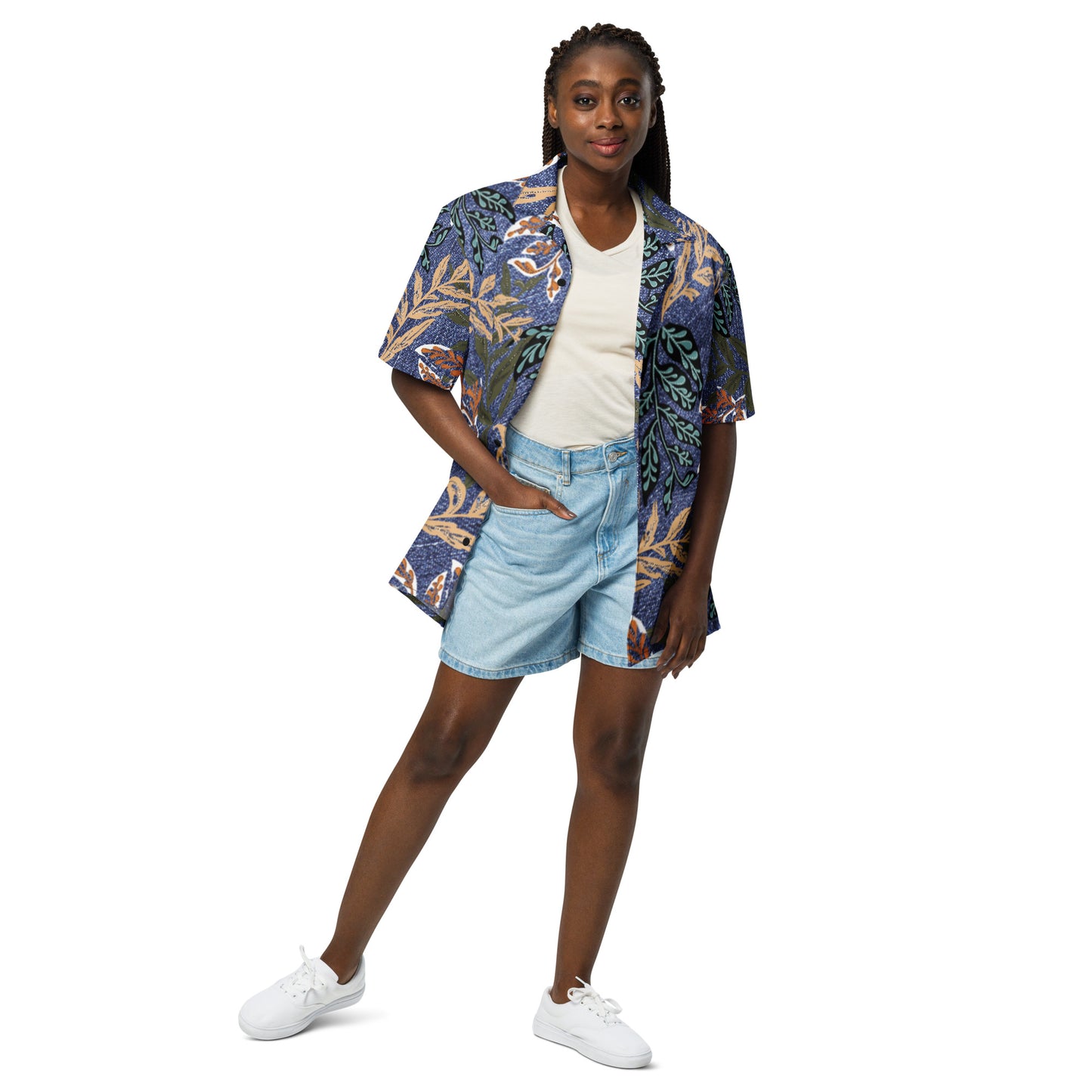 Camisa con botones unisex