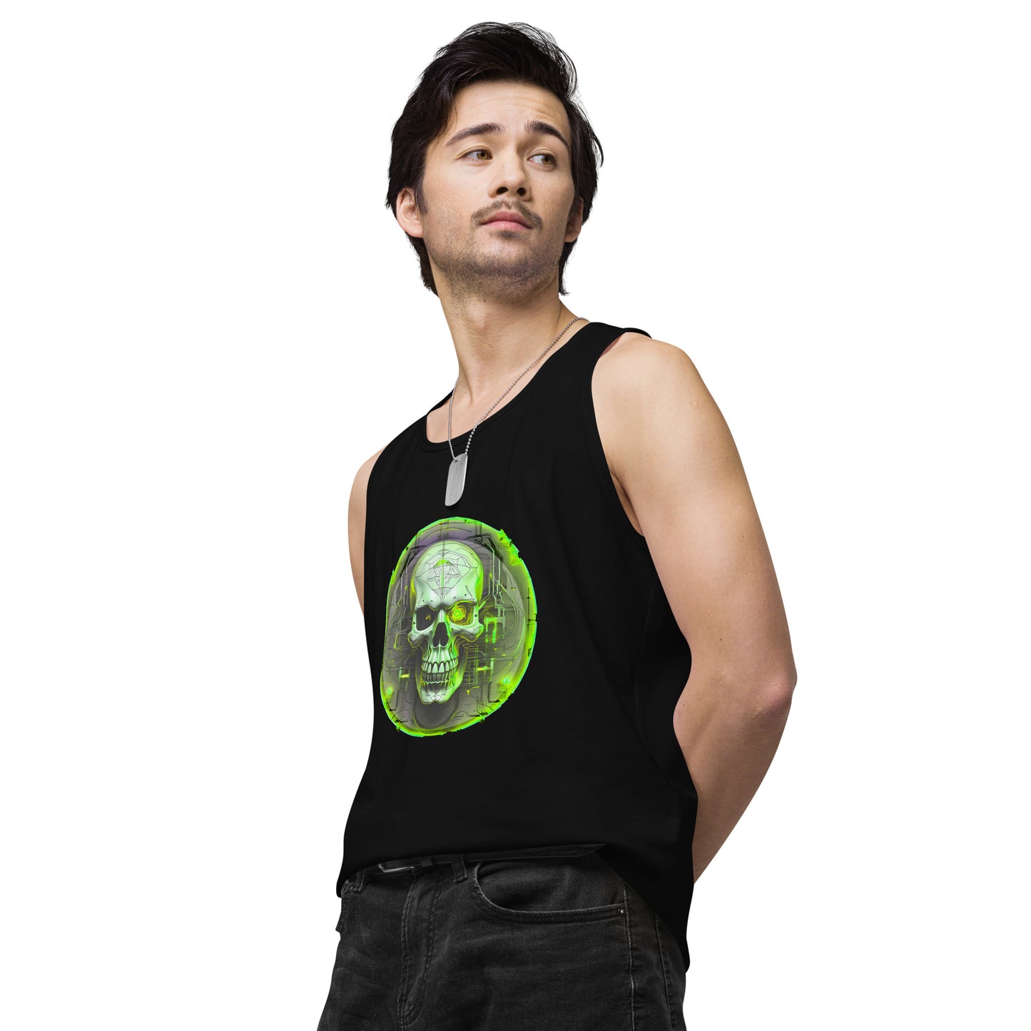 Camiseta sin mangas premium para hombre