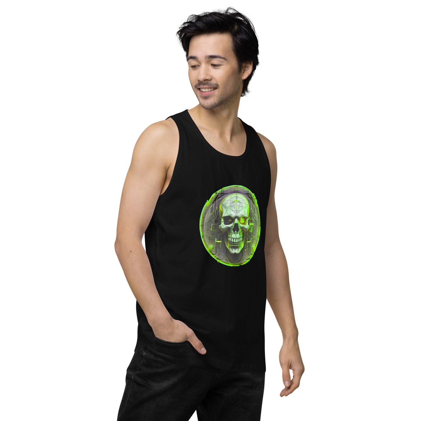 Camiseta sin mangas premium para hombre