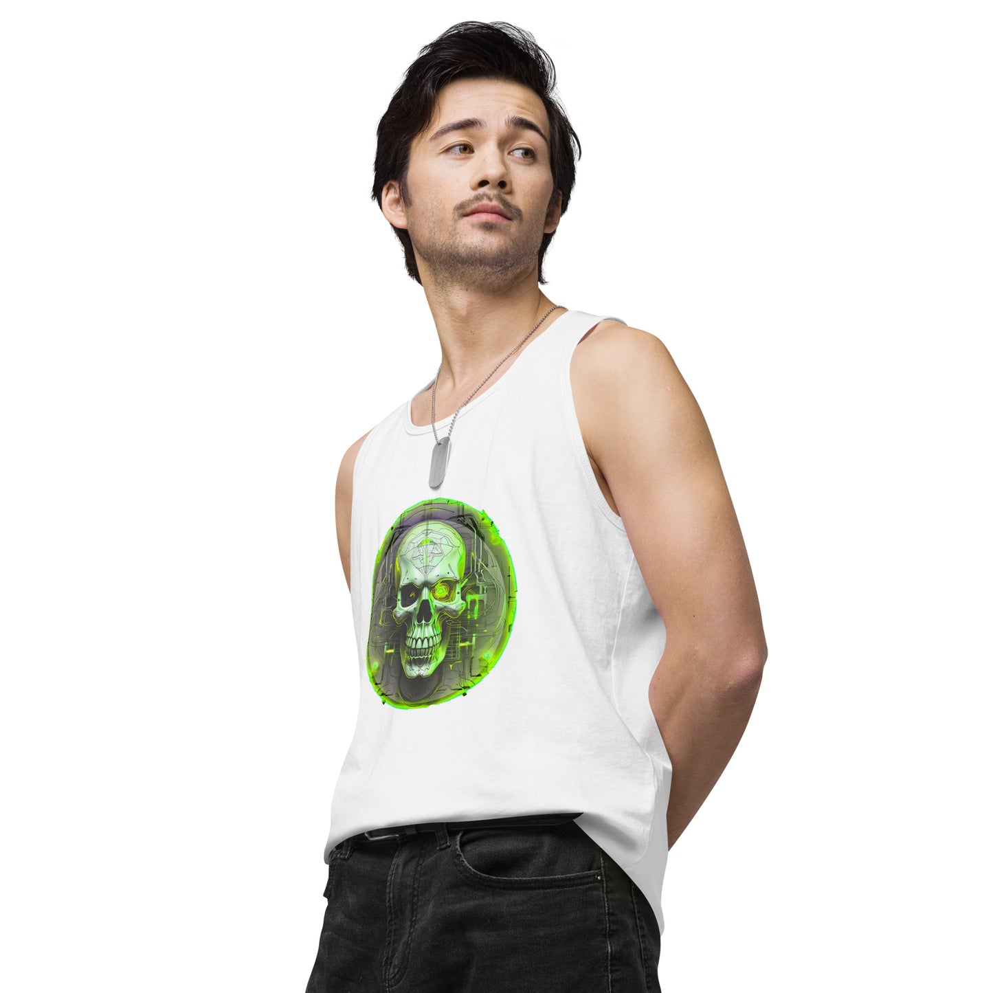 Camiseta sin mangas premium para hombre