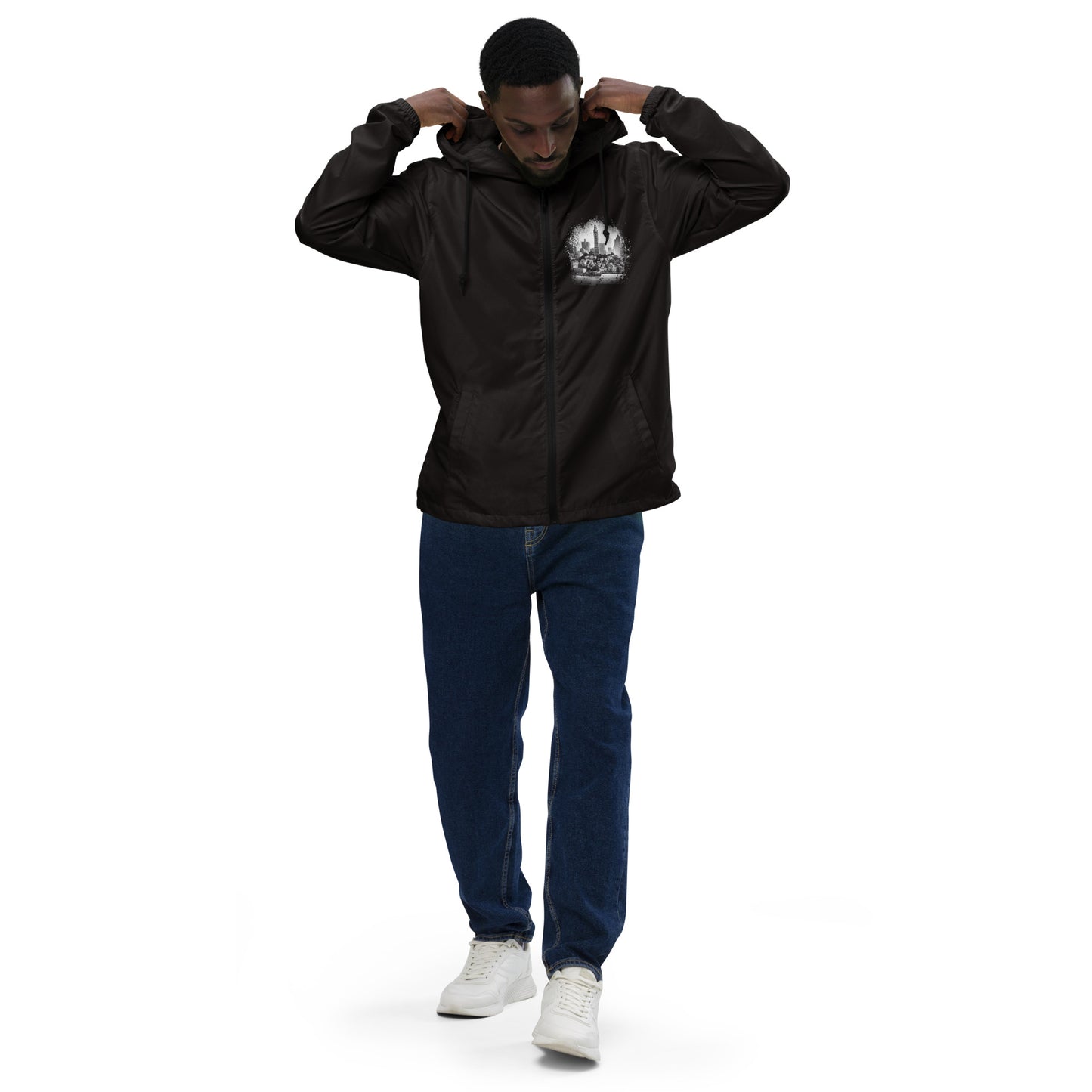 Cortavientos ligero unisex con cremallera.