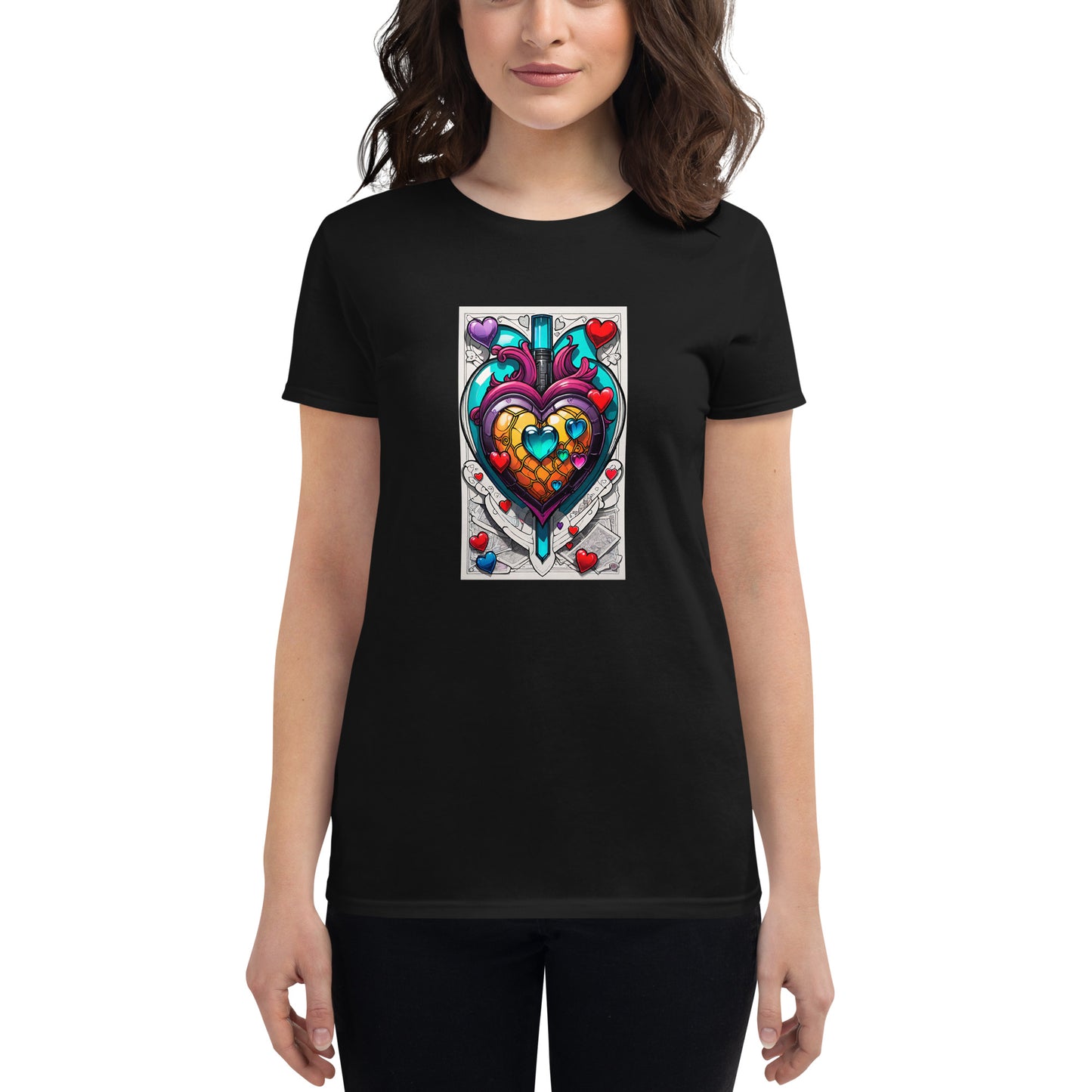 Camiseta de manga corta para mujer.