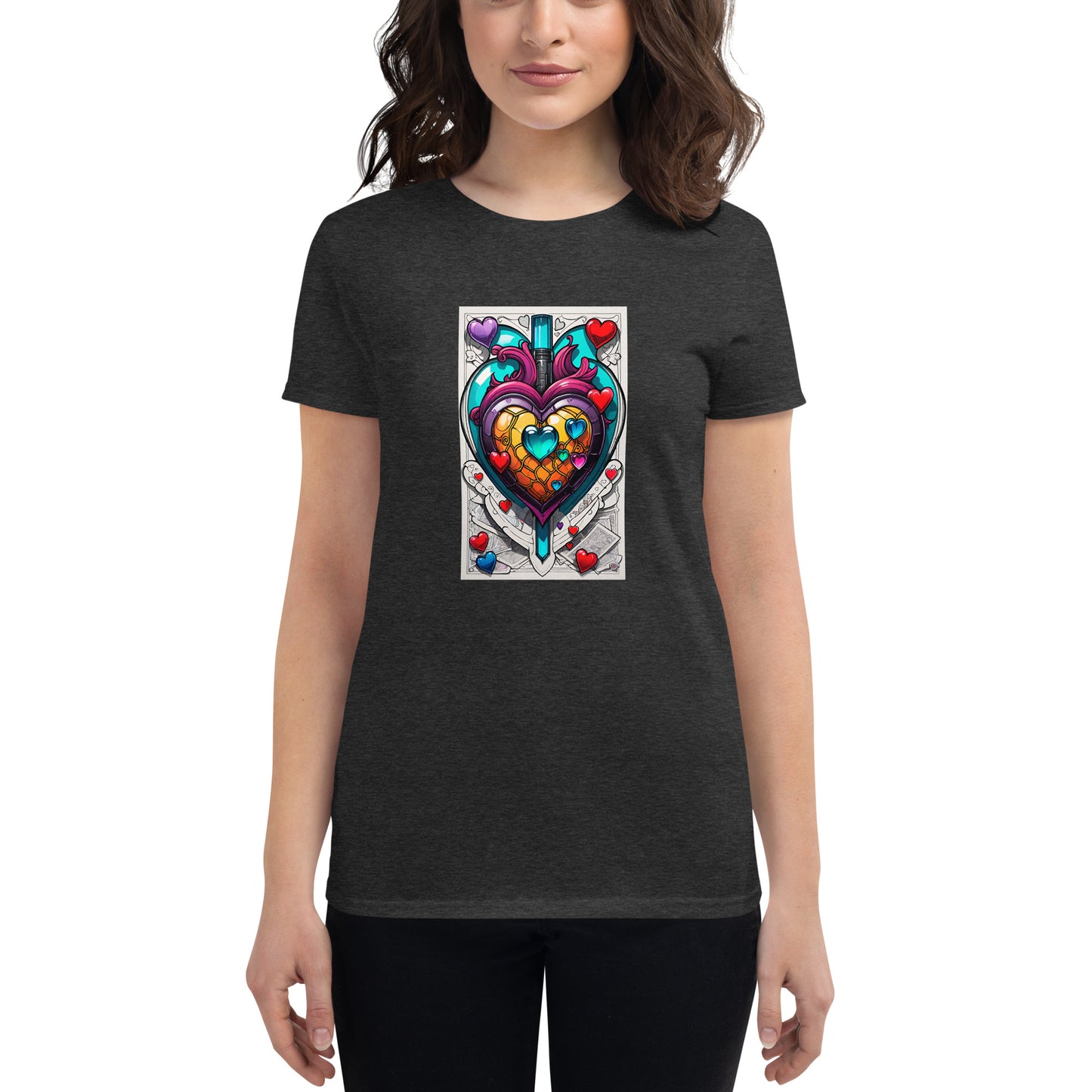 Camiseta de manga corta para mujer.