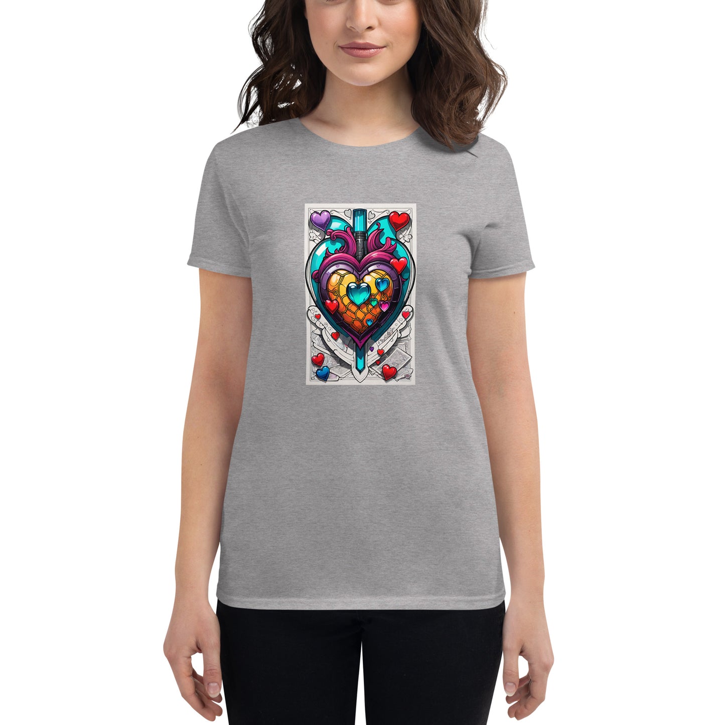 Camiseta de manga corta para mujer.