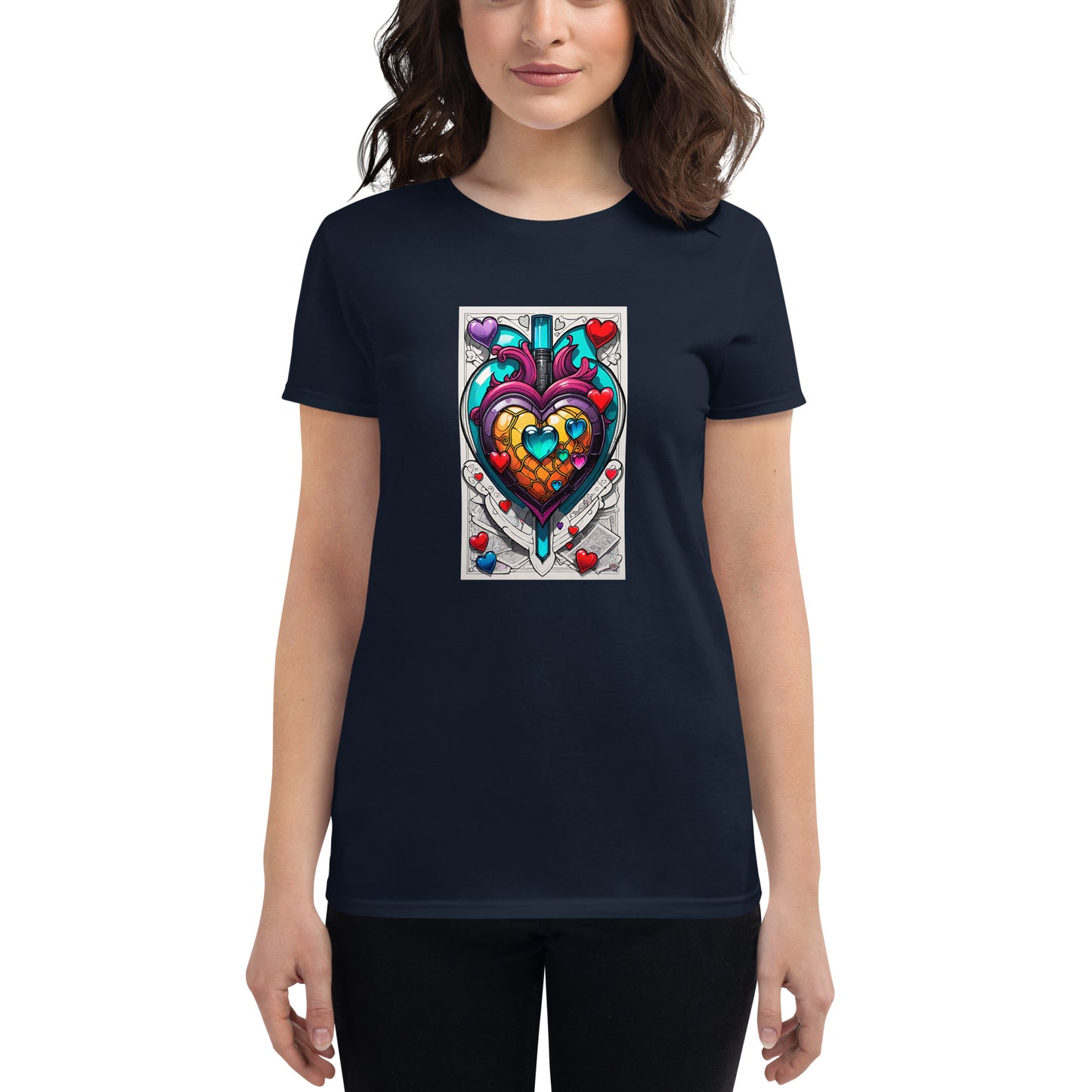 Camiseta de manga corta para mujer.