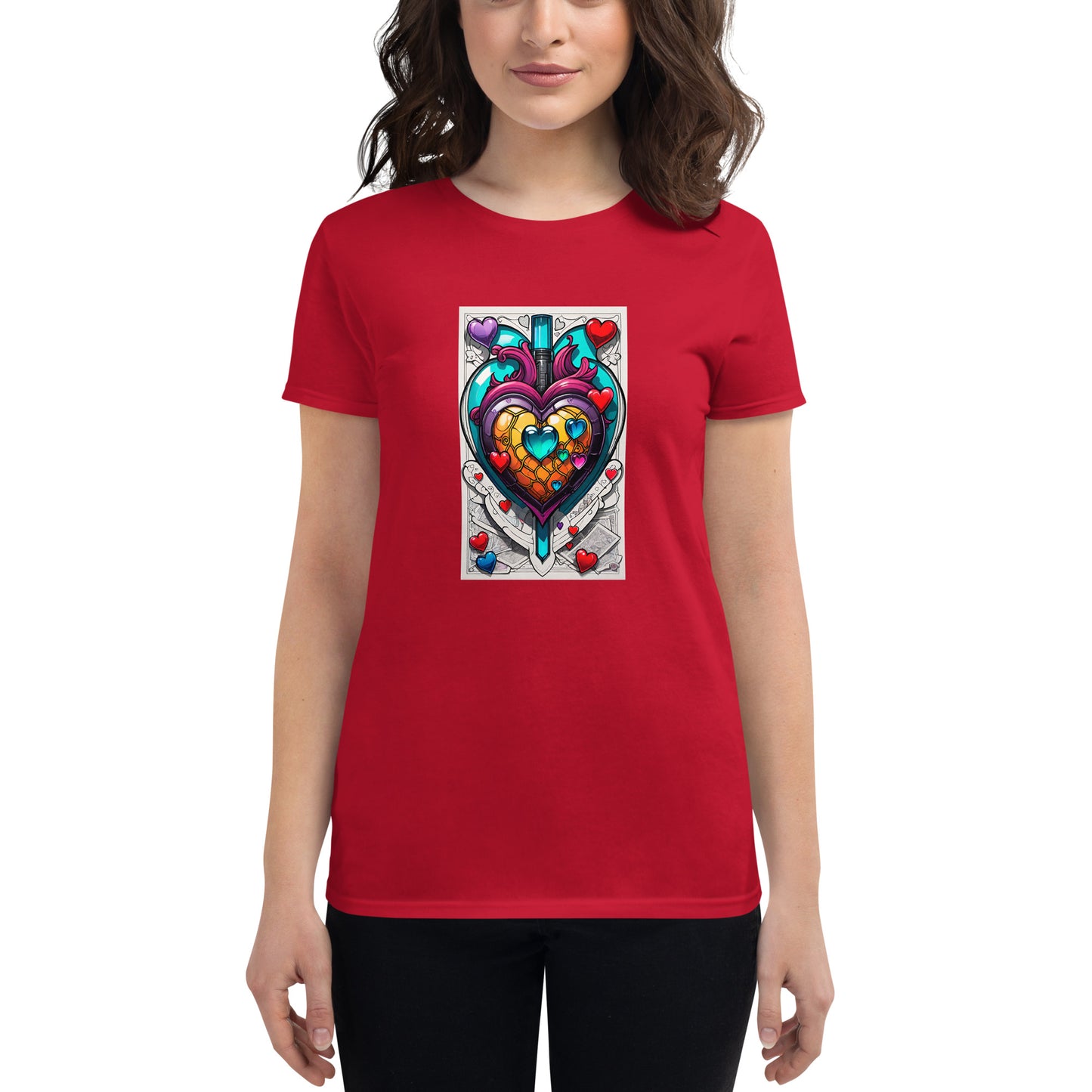 Camiseta de manga corta para mujer.