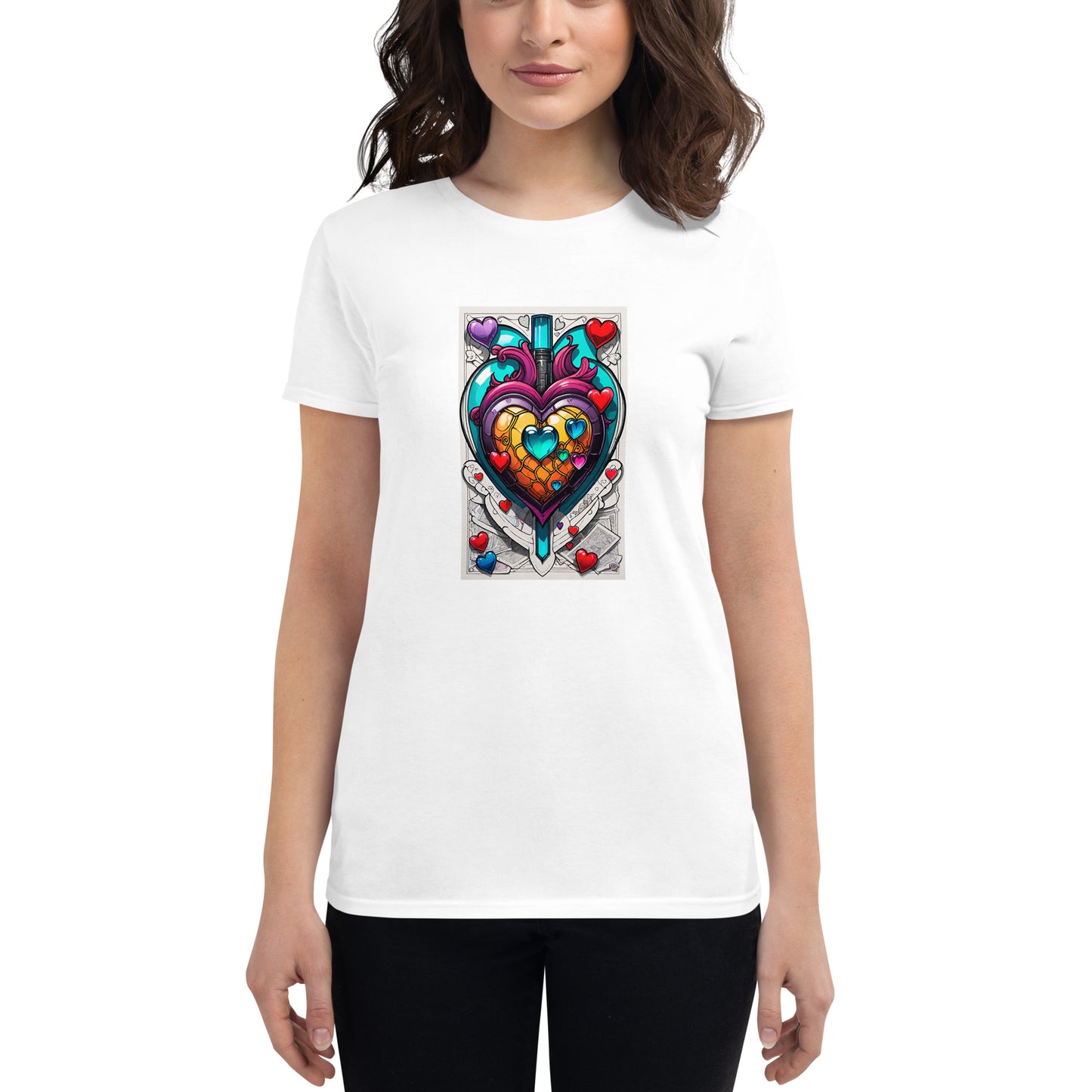 Camiseta de manga corta para mujer.