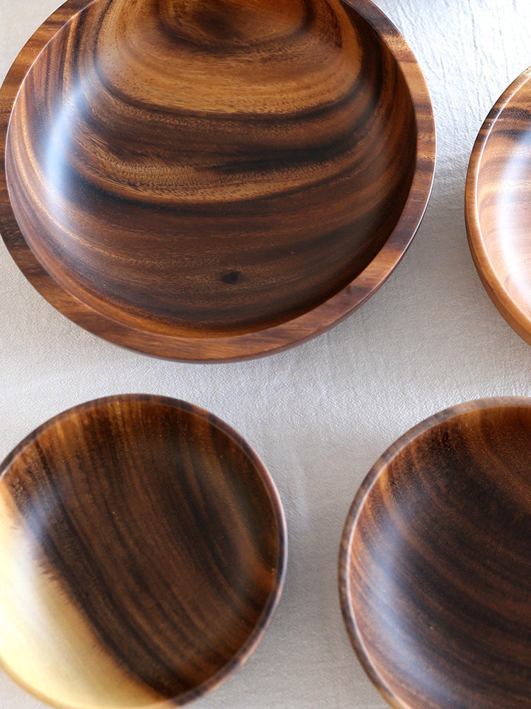 Acacia wooden bowl tableware