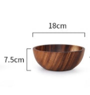 Acacia wooden bowl tableware