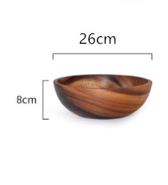 Acacia wooden bowl tableware