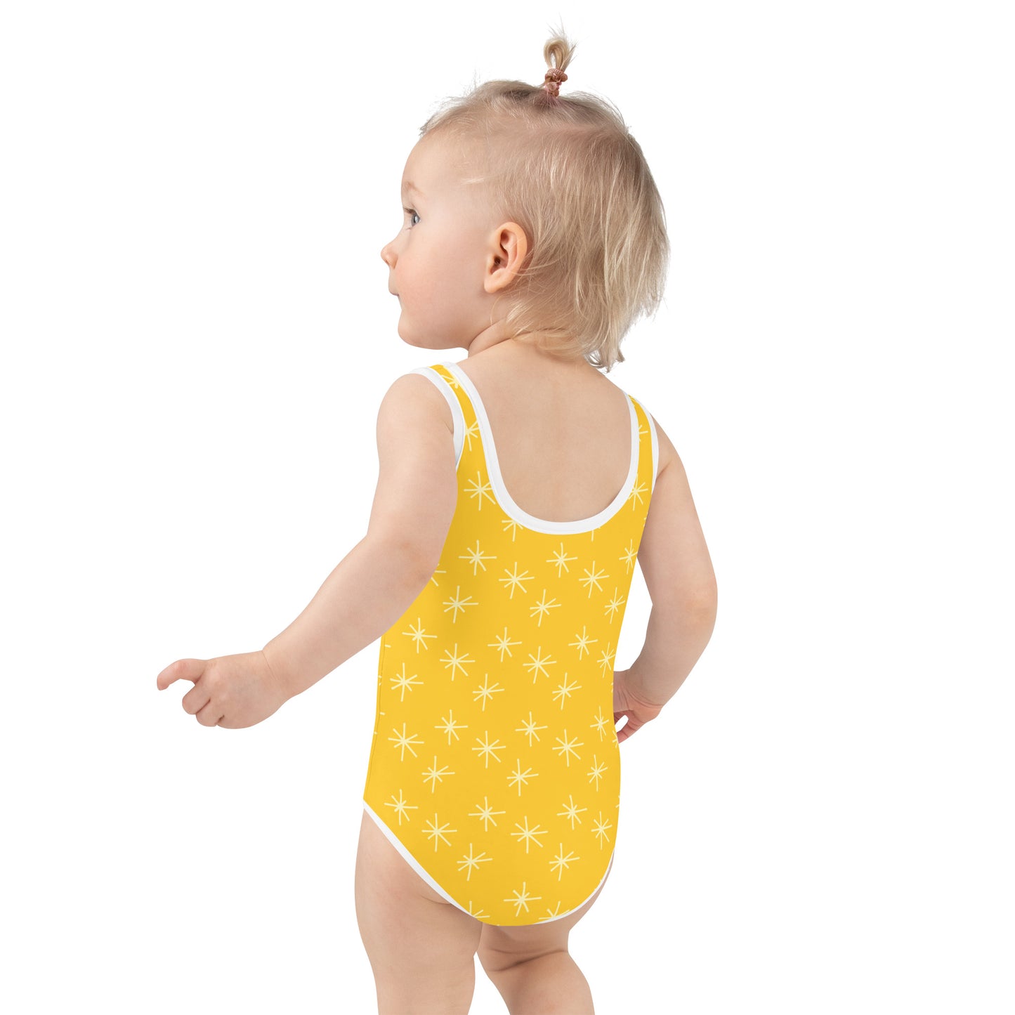 Peacock Print Kids Swimsuit