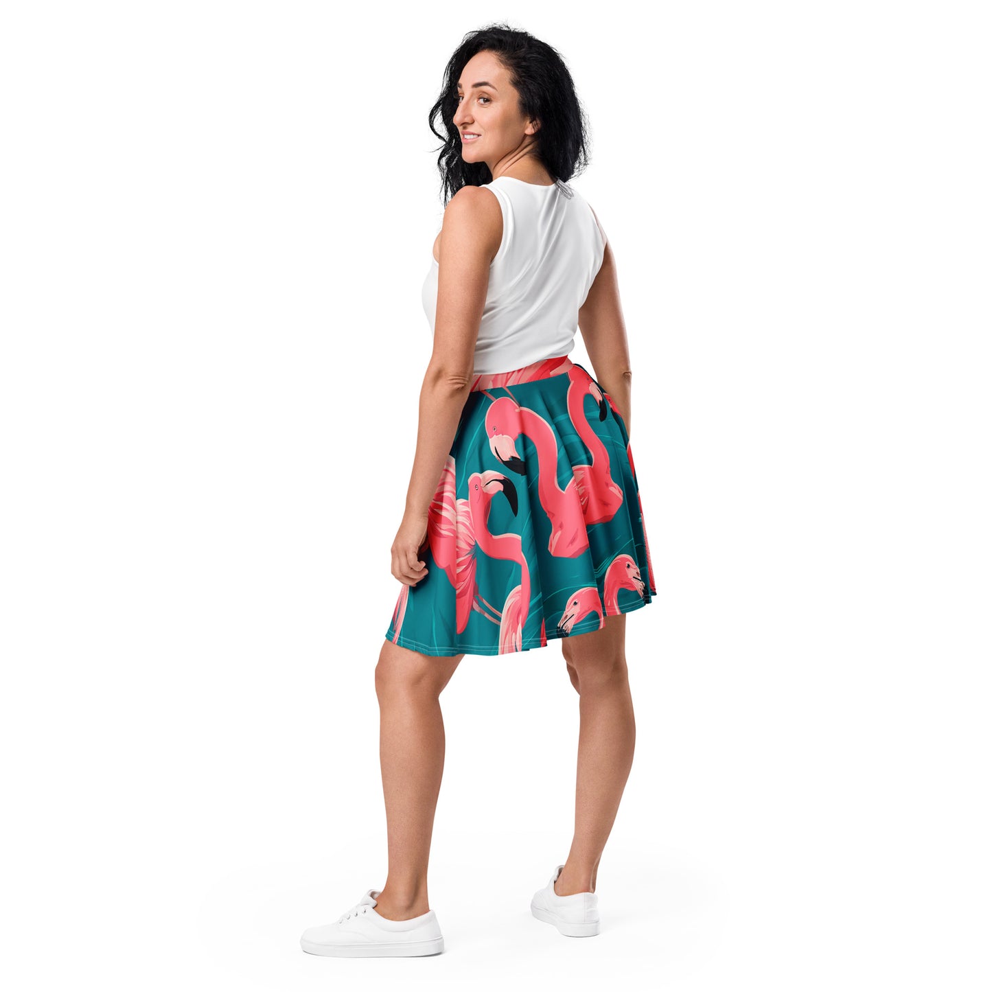 Flamingo Skater Skirt