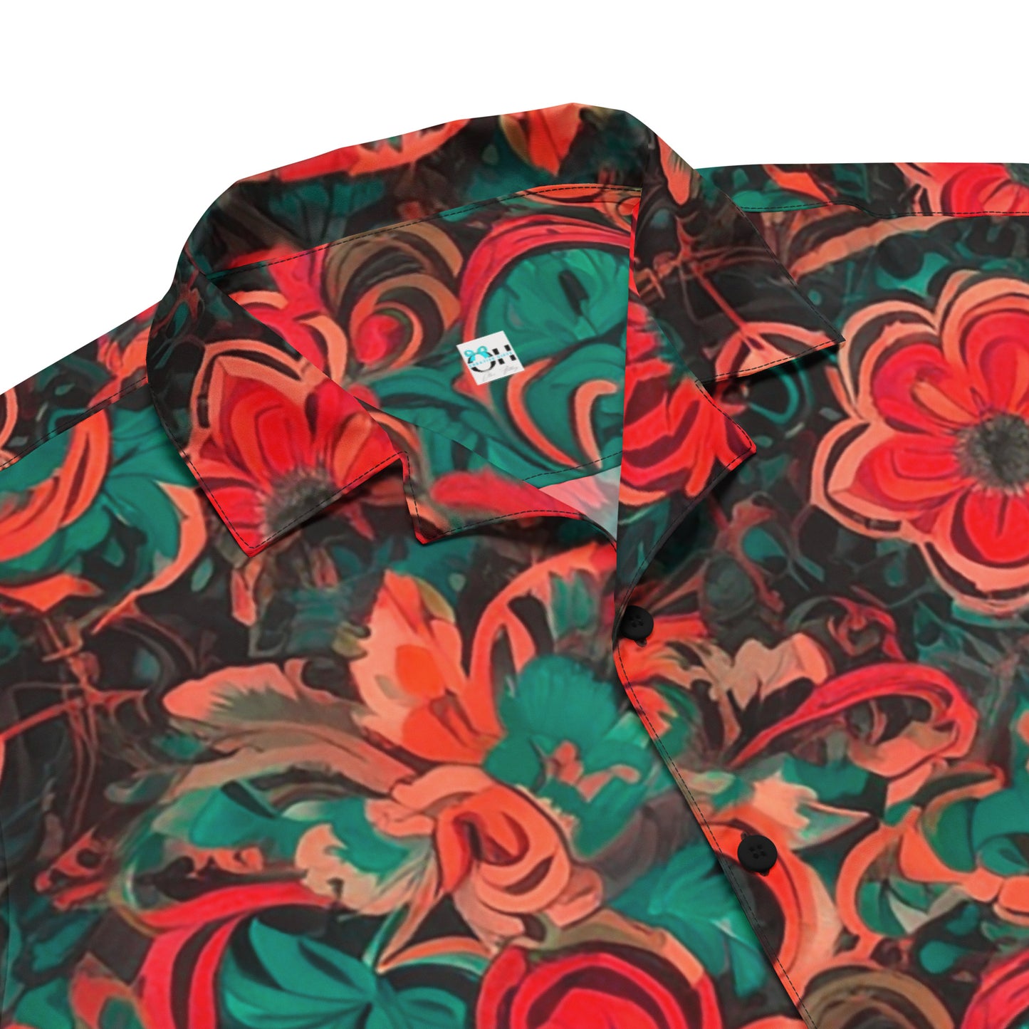 Red Green Unisex button shirt