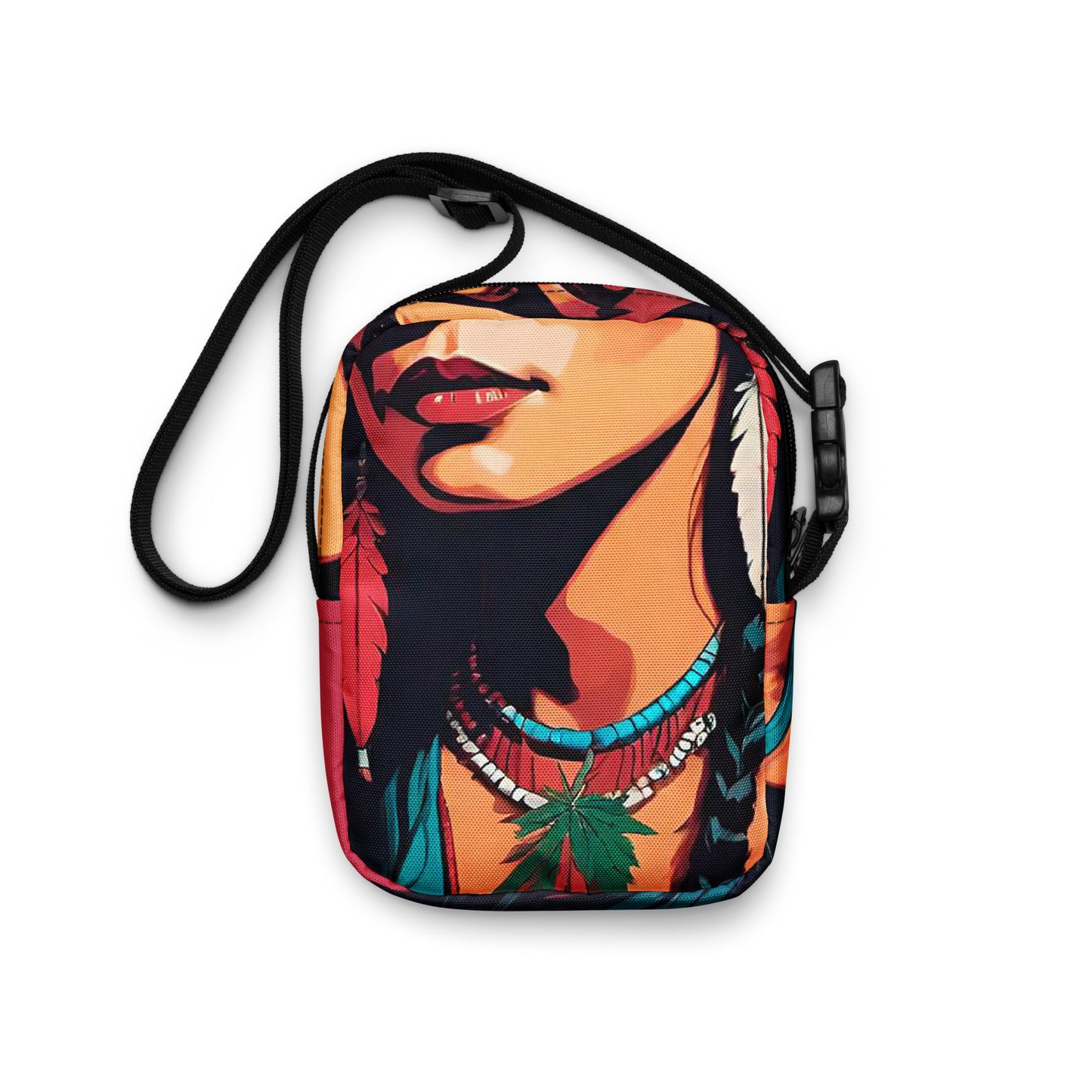 Mary J print crossbody bag