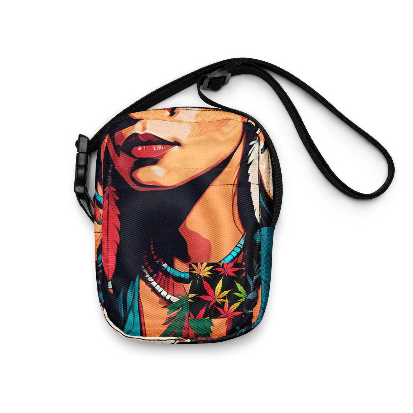 Mary J print crossbody bag