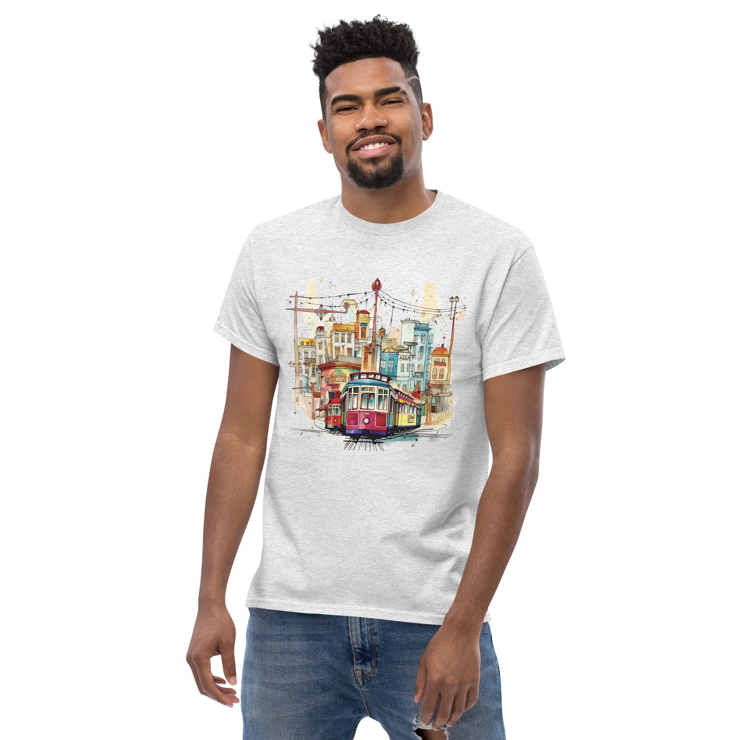 San Fran watercolor Men's classic tee