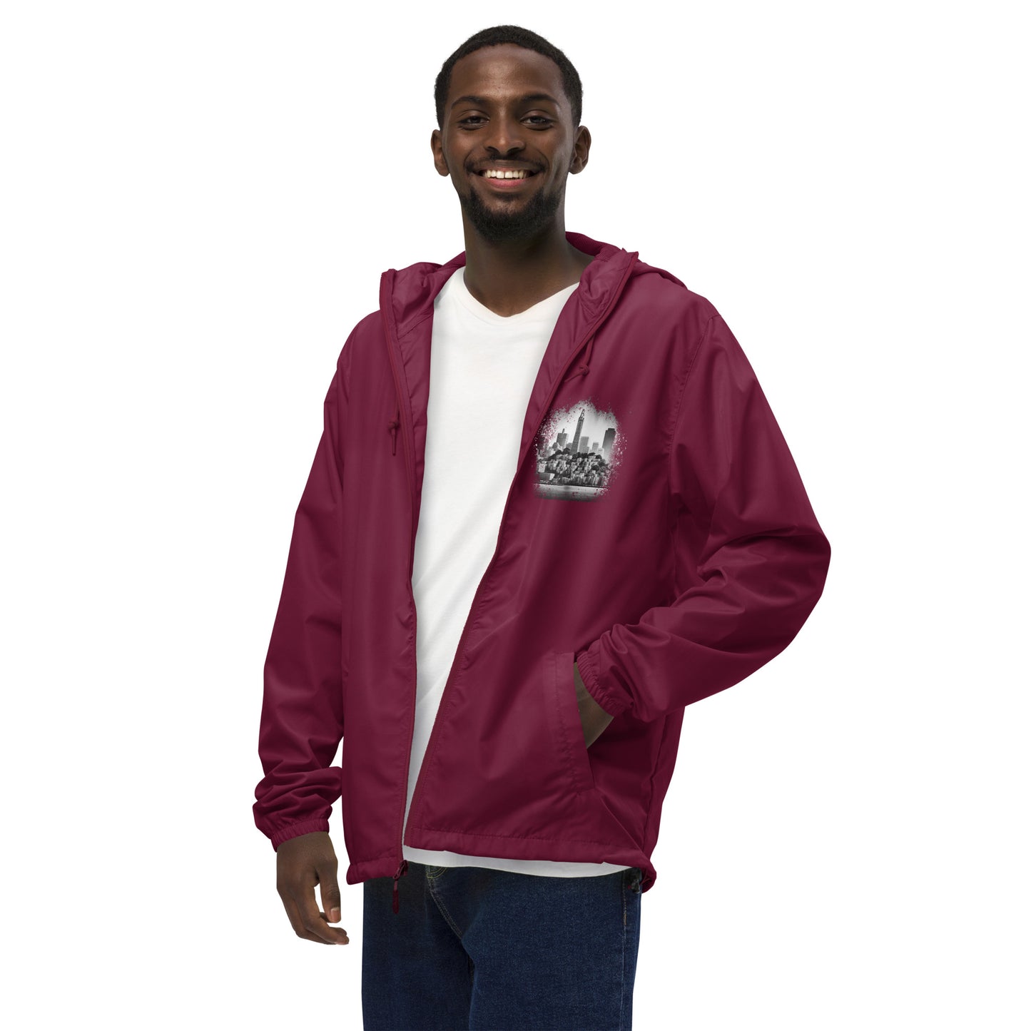 San Francisco lightweight zip up windbreaker