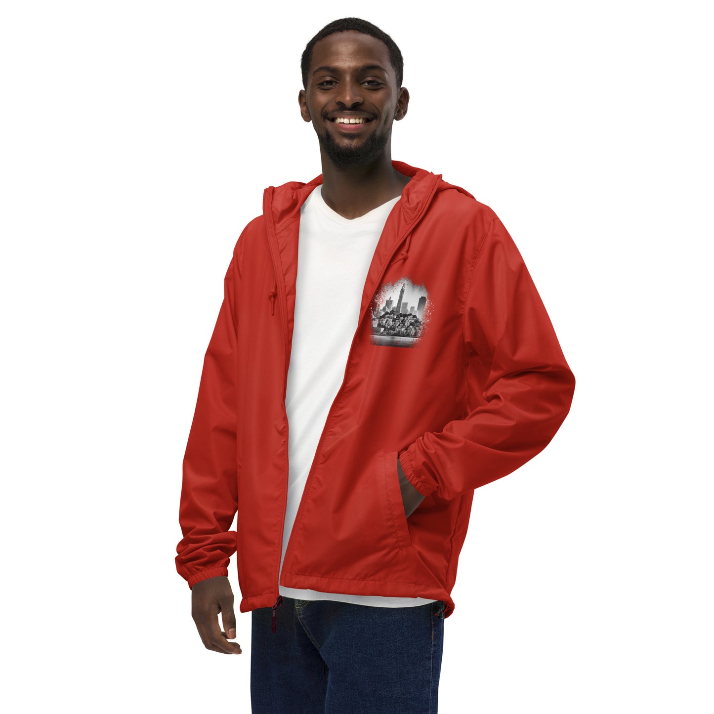 San Francisco lightweight zip up windbreaker