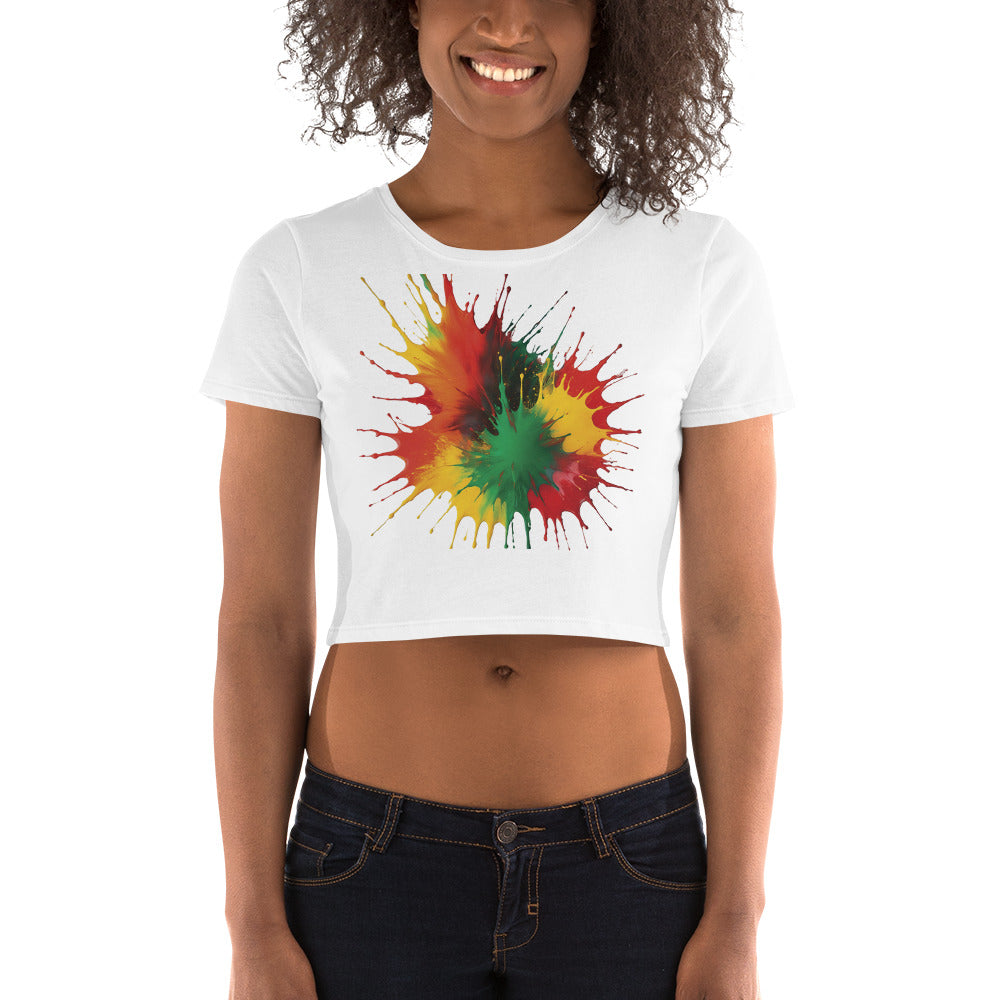 Ink Splash Crop Tee